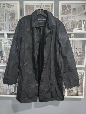 Men's Black Camouflage Trench Coat - Nick Graham Climate Couture Small
